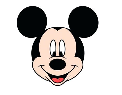 Mickey Mouse Face Template