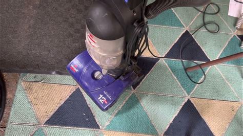 Bissell Powerforce Bagless 6579 Vacuuming The Back Porch Youtube