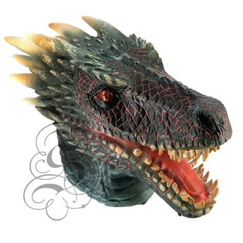 Deluxe Latex Dragon Head Legendary Creature Movie Theme Halloween Props