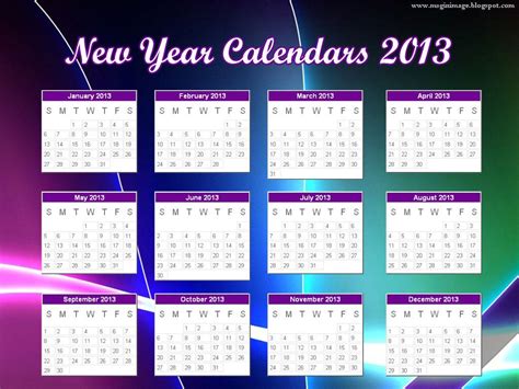 2013 Calender Message In Image