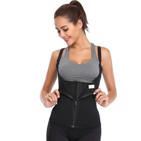 Waist Trainer Corset For Weight Loss Women Sauna Sweat Vest Workout Tank Top Body Shaper With