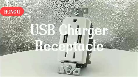 Strategically placed vertical usb ports in all. Cul Ul 120v Wall Mounted Usb Power Outlet With 15a 20a Us ...