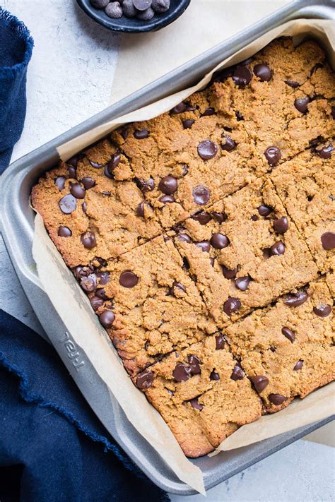 Chocolate Chip Pumpkin Blondies Are An Easy Treat Made With Healthy