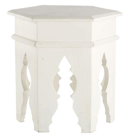 Moroccan Stool White Side Tables And Pedestals Wisteria