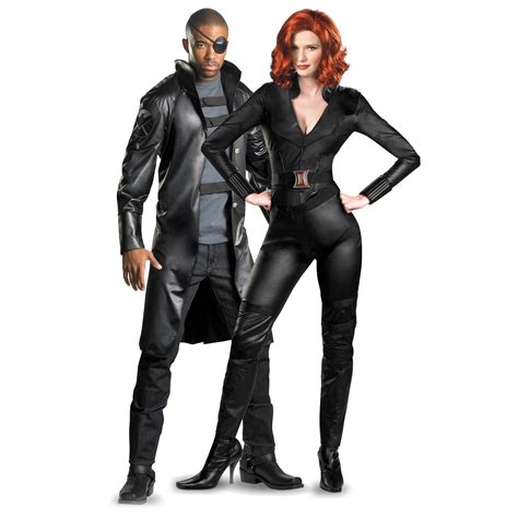 Avengers Nick Fury And Black Widow Couples Costume Superhero Couples