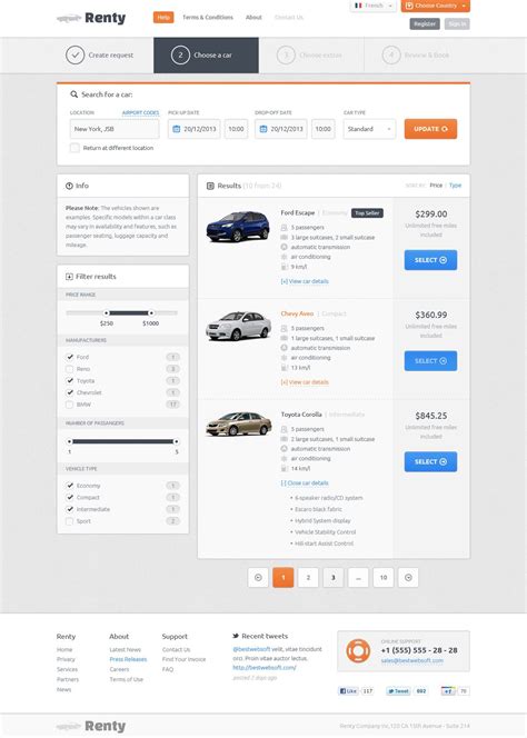 We simplified car rentals, so you can focus on what's important to you. Renty - Car Rental & Booking PSD Template #design # ...