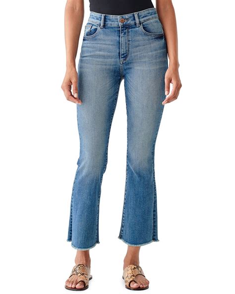 Dl1961 Premium Denim Bridget Cropped High Rise Boot Cut Jeans Neiman