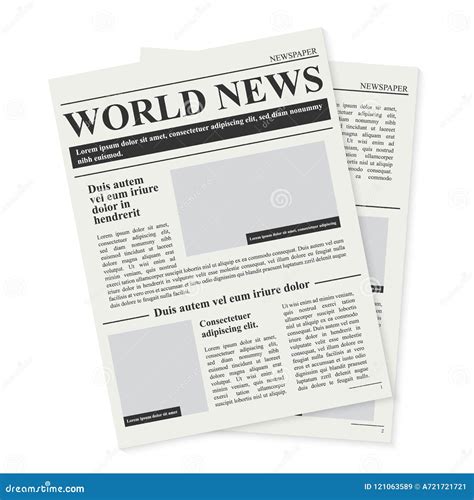 Creative Vector Illustration Of Daily Newspaper Journal Business