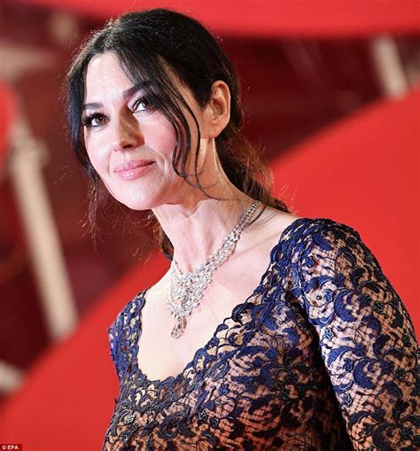 Monica Bellucci Amps Up The Sex Appeal In Semi Sheer Lace