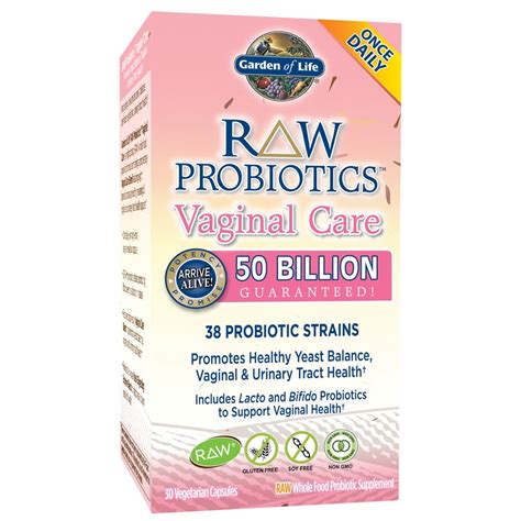 Garden Of Life Raw Probiotics Womens Vaginal Care 30 Vegetarian Capsules