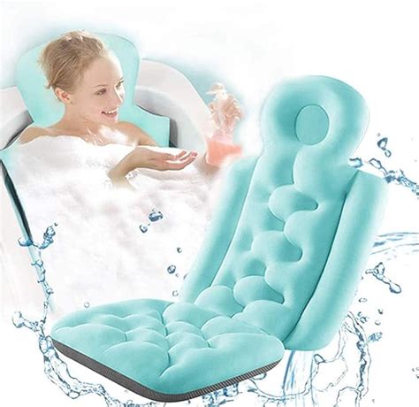 Full Body Bath Cushion For Tub For Adults Easy Clean Non Slip Luxury Spa Cushion Bath Pillows