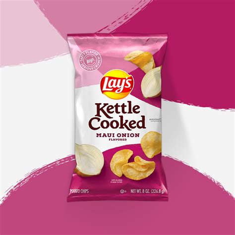 Lays Kettle Cooked Maui Onion Flavored Potato Chips