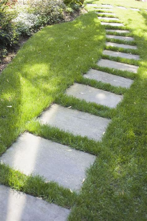 Stepping Stones Protect Your Lawn And Add Structure Due To Its Individual Look And Colour