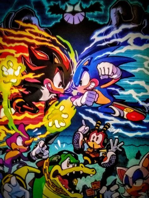 Sonic Vs Shadow Wallpapers Wallpaper Cave