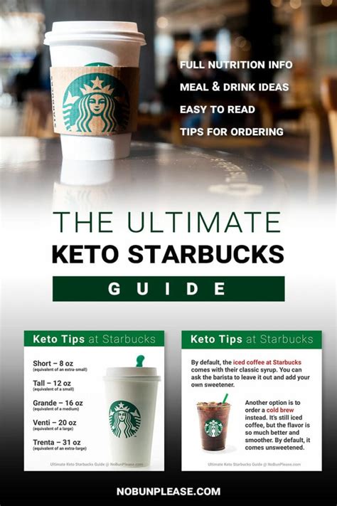 Keto Starbucks Guide How To Order Full Nutrition Info