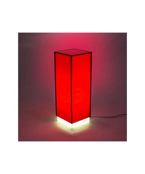 Condom Rossa Lampada Da Tavolo E Comodino In Plexiglass Colorato