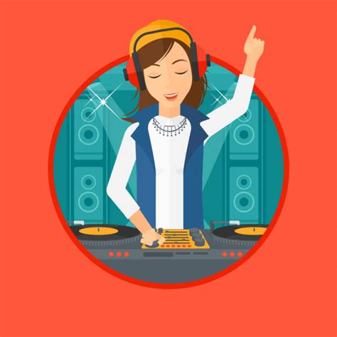 Cartoon Of Female Dj Illustrations Royalty Free Vector Graphics And Clip