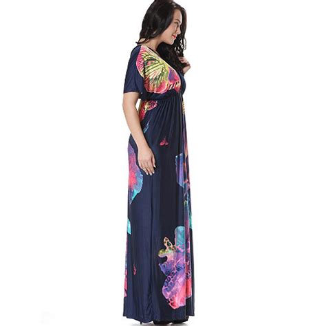 From our autumn thrills collection no.1. Plus Size Navy Blue Casual A Line Party Beach Bohemian ...