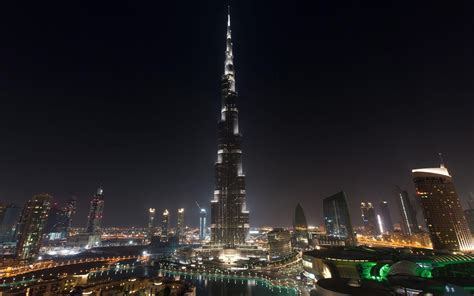 Architecture Skyscrapers Khalifa Buildings Dubai Nature And