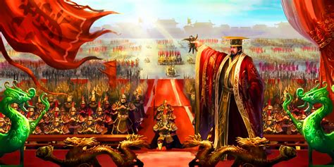Emperor Wudi Of The Great Han Dynasty Celebrating Chinas Victory Over