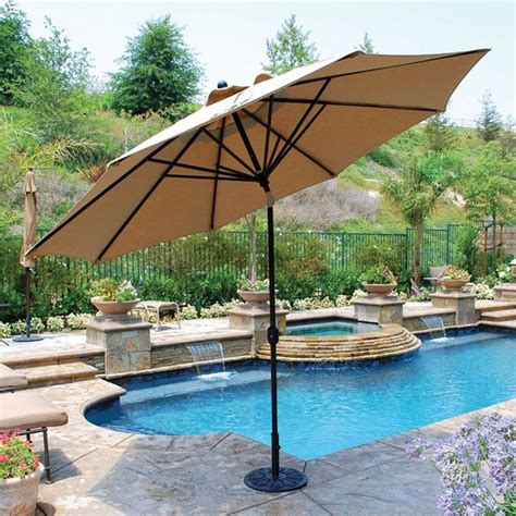 Outdoor Umbrellas Backyard Backyard Pool Designs Pool Landscaping