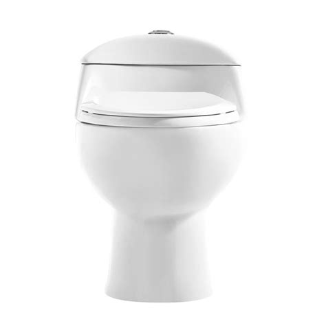 Swiss Madison Chateau Glossy White Dual Elongated Comfort Height Toilet