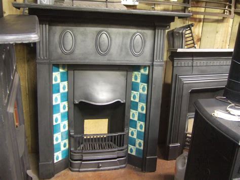 Antique Edwardian Tiled Combination Fireplace 171tc Old Fireplaces
