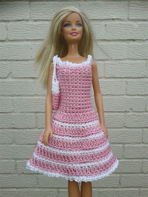 Lyns Dolls Clothes Barbie Crochet Dresses And Bag Barbie Dress