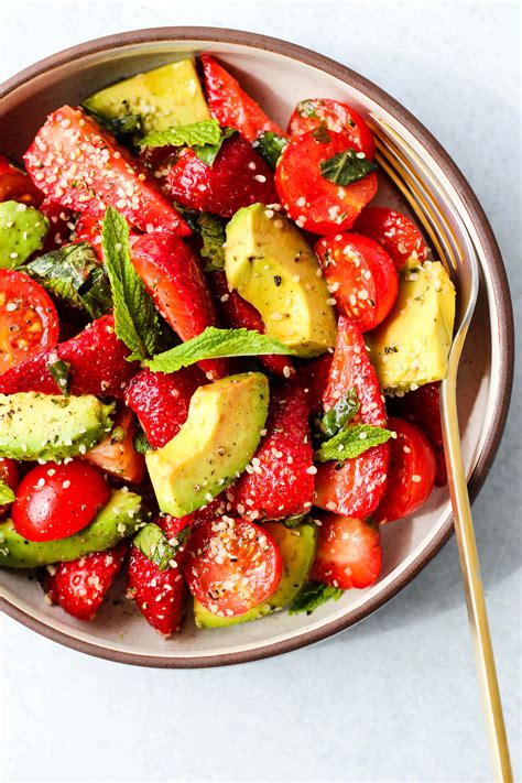 Strawberry Tomato And Avocado Salad Recipe Cart