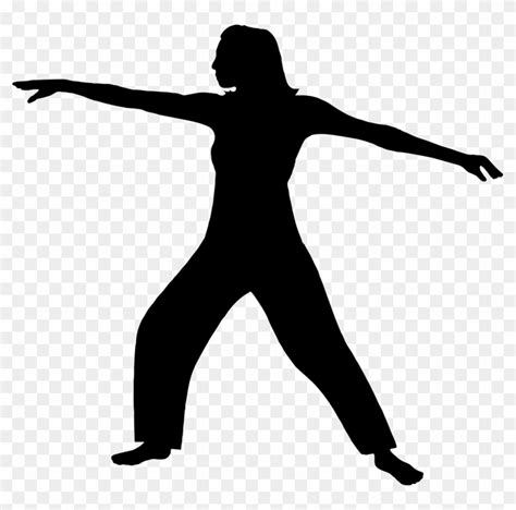 Qi Gong Therapy Tai Chi Silhouette Hd Png Download 799x750