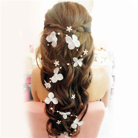 Stock 2015 Bridal Hair Accessories Handmade Butterfly