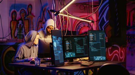 Hackers in dark room discussing ways to breach defenses and exploit