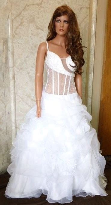 Sexy See Through Corset Bridal Gown