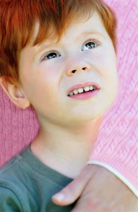 Little Red Haired Boy Candid Portrait Composition ©2012