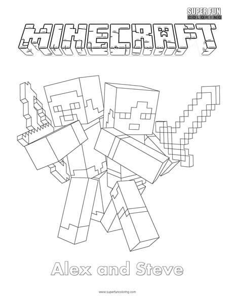 Minecraft Coloring Pages Free Printable Minecraft Pdf Coloring Sheets