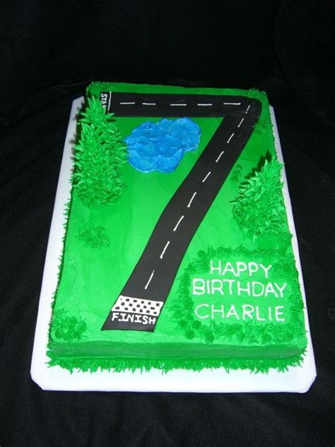 20 year old birthday cakes, a birthday cake. Race Track Cake | Race track cake, 7th birthday cakes ...