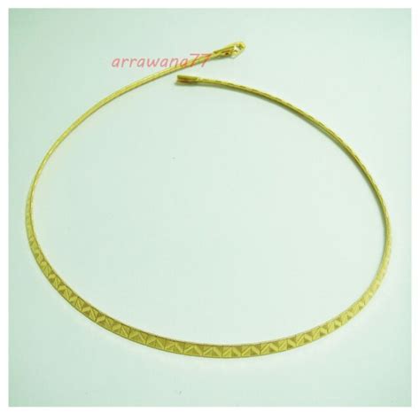 18k 22k 24k Thai Baht Yellow Gp Gold Filled Choker Necklace Jewelry C 6
