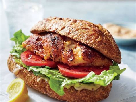 Blackened Grouper Sandwiches With Rémoulade Summer Grilling Recipes