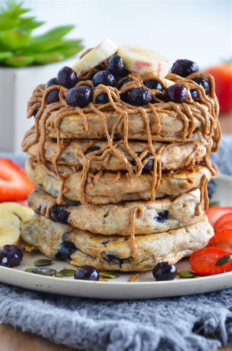 Vegan Blueberry Pancakes Veggie World Recipes