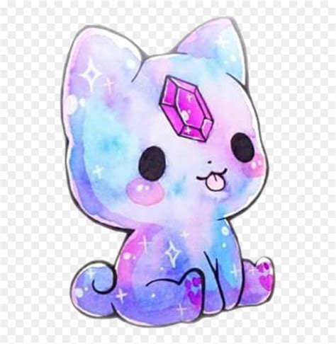 Vector Freeuse Download Colorful Kitty Catstickers Kawaii Galaxy Cute