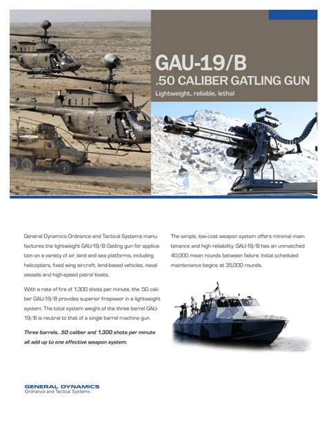 General Dynamics Gau 19 B 50cal Gatling Gun