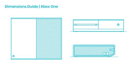 Xbox One Dimensions And Drawings Dimensionsguide