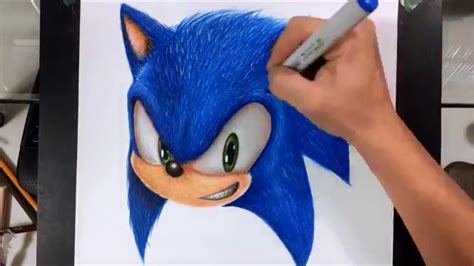 Realistic Sonic The Hedgehog Movie Drawings Drawing Easy Images And