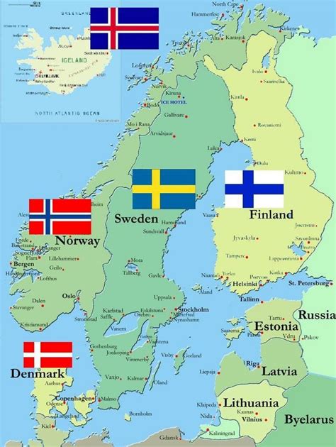 Map Of Sweden And Surrounding Countries Sweden Surround Countries Map