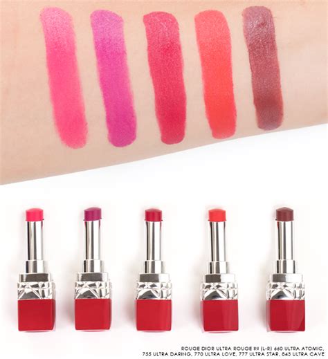 Rouge Dior Ultra Rouge Lipstick Swatches Escentuals Blog Rouge