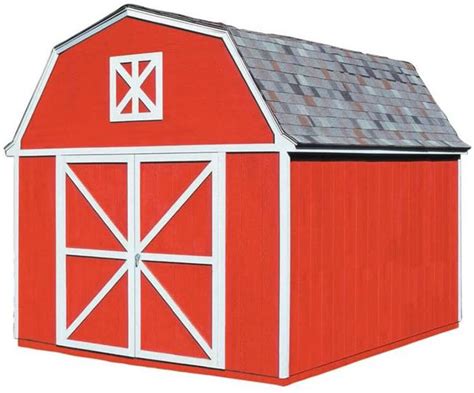 Handy Home Berkley 10x10 Wood Storage Shed Kit 18419 2