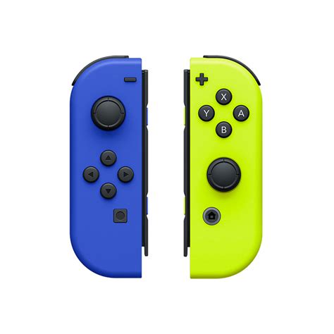Official Oem Blue Neon Yellow Joy Con Housing Shells For Nintendo