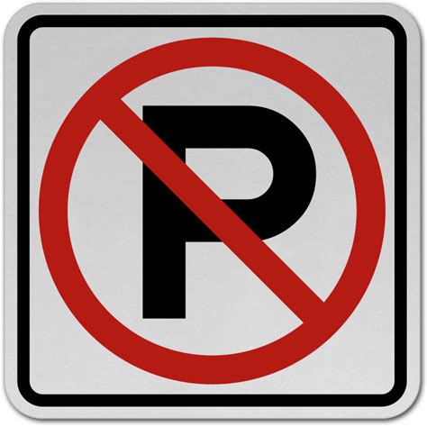 No Parking Sign W3625 By