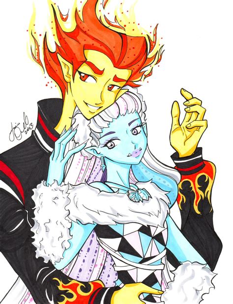 Monster High Icefire Couple By Animejanice On Deviantart