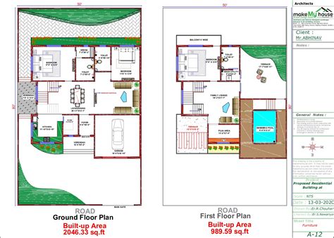 50x80 Home Plan 4000 Sqft Home Design2 Story Floor Plan Floor Plans